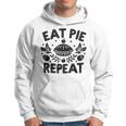Eat Pie Repeat 面白い感謝祭のユーモア パーカー