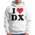 I Heart Dx Initials I Love DX First And Last Name D X パーカー