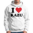 I Heart Kazu 名 I Love パーソナライズ パーカー