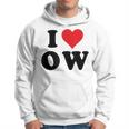 I Heart Ow Initials I Love OW First And Last Name O W パーカー