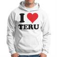 I Heart Teru 名 I Love パーソナライズ パーカー