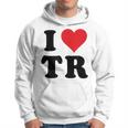 I Heart Tr Initials I Love TR First And Last NameR パーカー
