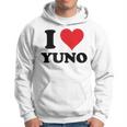 I Heart Yuno ファーストネーム I Love パーソナライズ パーカー