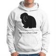 Holland Lop Rabbitブラックシルエット パーカー