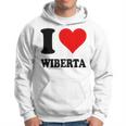 I Love Wiberta パーカー