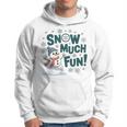Snow Much Fun 冬 雪だるま おもしろい クリスマス キッズ レディース メンズ パーカー