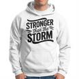 Stronger Than Thetorm Motivational Inspirational Positive パーカー