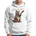 ロックンロール ギター 猫 ビンテージ Rock ギタリスト 猫 長袖tシャツ パーカー
