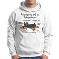 犬の解剖学ドーベルマン犬 長袖tシャツ パーカー