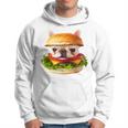 面白いtシャツ フレンチブルドッグ 犬 ハンバーガー メンズ グッズ かわいい おもしろ 面白い 服 ネタ 長袖tシャツ パーカー