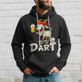 Bock Auf Dart ヤギとビールジョッキ 面白いダーツプレーヤー パーカー 彼への贈り物