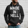 Made In Hell 面白いことわざ皮肉なノベルティ クール パーカー 彼への贈り物