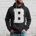 大文字b アルファベットモノグラム イニシャル パーカー 彼への贈り物