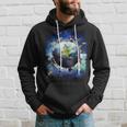 宇宙地球動物グループシーン パーカー 彼への贈り物