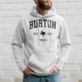 Burton Texas Tx ビンテージ アスレチック ブラックスポーツデザイン パーカー 彼への贈り物