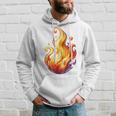 Fire Element Flameのグラフィックアート。あらゆる年齢の方に。 パーカー 彼への贈り物