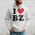 I Heart Bz イニシャル I Love BZ 姓 B Z パーカー 彼への贈り物