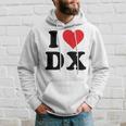 I Heart Dx Initials I Love DX First And Last Name D X パーカー 彼への贈り物
