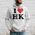 I Heart Hk Initials I Love HK First And Last Name H K パーカー 彼への贈り物