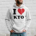 I Heart Kyo ファーストネーム I Love パーソナライズ パーカー 彼への贈り物