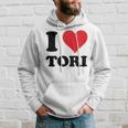 I Heart Tori ファーストネーム I Love パーソナライズ パーカー 彼への贈り物