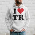 I Heart Tr Initials I Love TR First And Last NameR パーカー 彼への贈り物