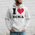 I Love Dina パーカー 彼への贈り物