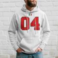 カレッジ 04 ナンバー スタイル ヴィンテージ イタリア国旗 パーカー 彼への贈り物