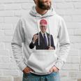 トランプの帽子をかぶったバイデンの陽気なグラフィック 長袖tシャツ パーカー 彼への贈り物