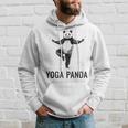 パンダ ヨガポーズ 水墨画 おもしろ 運動 和風 動物 パーカー 彼への贈り物
