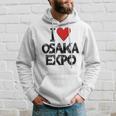 大阪万博 関西万博 記念 I Love Osaka Expo グッズ お土産 本 プレゼント メンズ レディース 長袖tシャツ パーカー 彼への贈り物