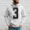 背番号 3 チーム短大スポーツ背番号付きユニフォーム パーカー 彼への贈り物