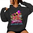 Auntie The Birthday Girl Party Pink Doll Family Decorations Women Hoodie