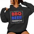 Bbq Beer Freedom シャツ レディースパーカー