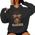 Blessed Black Woman Praying Afro African American Christian Women Hoodie