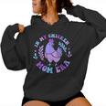 In My Chicken Mom Era Retro Groovy Mama Farm Country Animals Women Hoodie