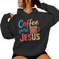 Coffee And Jesus Awesome Christian Caffeine Lover Church レディースパーカー