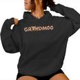Highland Cow Grandma Mother's Day Grandmoo Mimi Cow Farm Women Hoodie