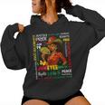 Junenth 1865 Black Pride Black Cowgirl Melanin Girl Women Hoodie