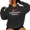 I Love American Girls I Heart American Girls レディースパーカー