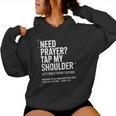 Need Prayer Tap My Shoulder Bible Verse Christian On Back Women Hoodie Need Prayer Tap My Shoulder Bible Verse Christian On Back Women Hoodie