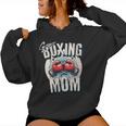 Uper Boxing Mom Guantes De Boxeo Y Boxeadores De Apoyo Cuello Sudadera con capucha para mujer