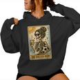 Vintage The Soccer Mom Tarot Card Skeleton Women Hoodie