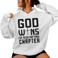 God Wins I 'Ve Read The Final Chapter Christian Faithin God レディースパーカー