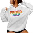 Lgbtq Proud Ally Lesbian Gay Pride Lgbt Ally Rainbowintage レディースパーカー
