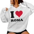 I Love Roma レディースパーカー