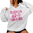 Mother Of A Warrior 乳がん啓発 ピンクリボン 長袖tシャツ レディースパーカー