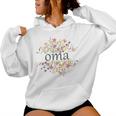 Oma For Grandma Women's Wildflower Floral Women Hoodie