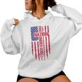One Nation Under God American Flag Patriotic Christian Women Hoodie