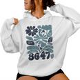 Vintage Retro 8647 Subtle Anti Trump 86 47 Floral Boho Style Women Hoodie